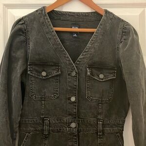 GAP Black Denim Dress